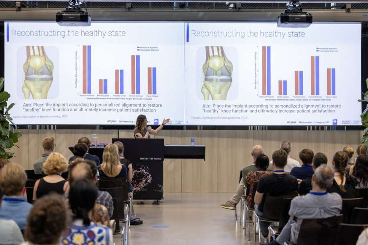 Linda ten Klooster (EEMCS-MIA) presenting at the TechMed Research day 27 June 2024