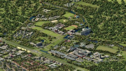Existing real estate and facilities on campus under development