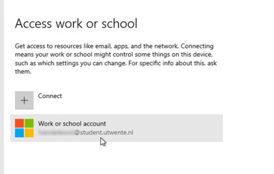 Disconnect Microsoft Work Or School Account Service Portal University Of Twente