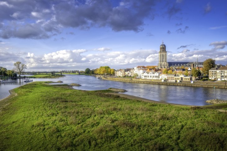 The skyline of Deventer, a perfect city for a day trip from Enschede